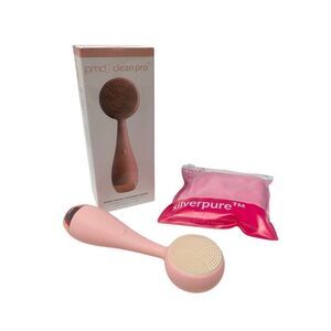 PMD Clean Pro Smart Facial Cleansing Device Silicone Brush & Rose Quartz (READ)